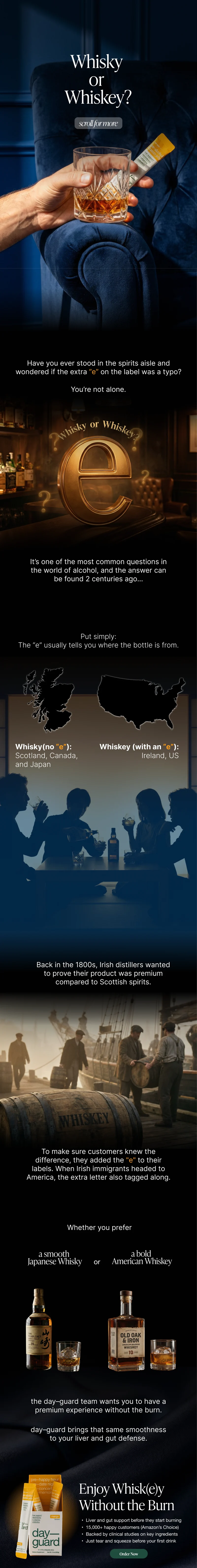 day–guard email: Whisky or Whiskey?