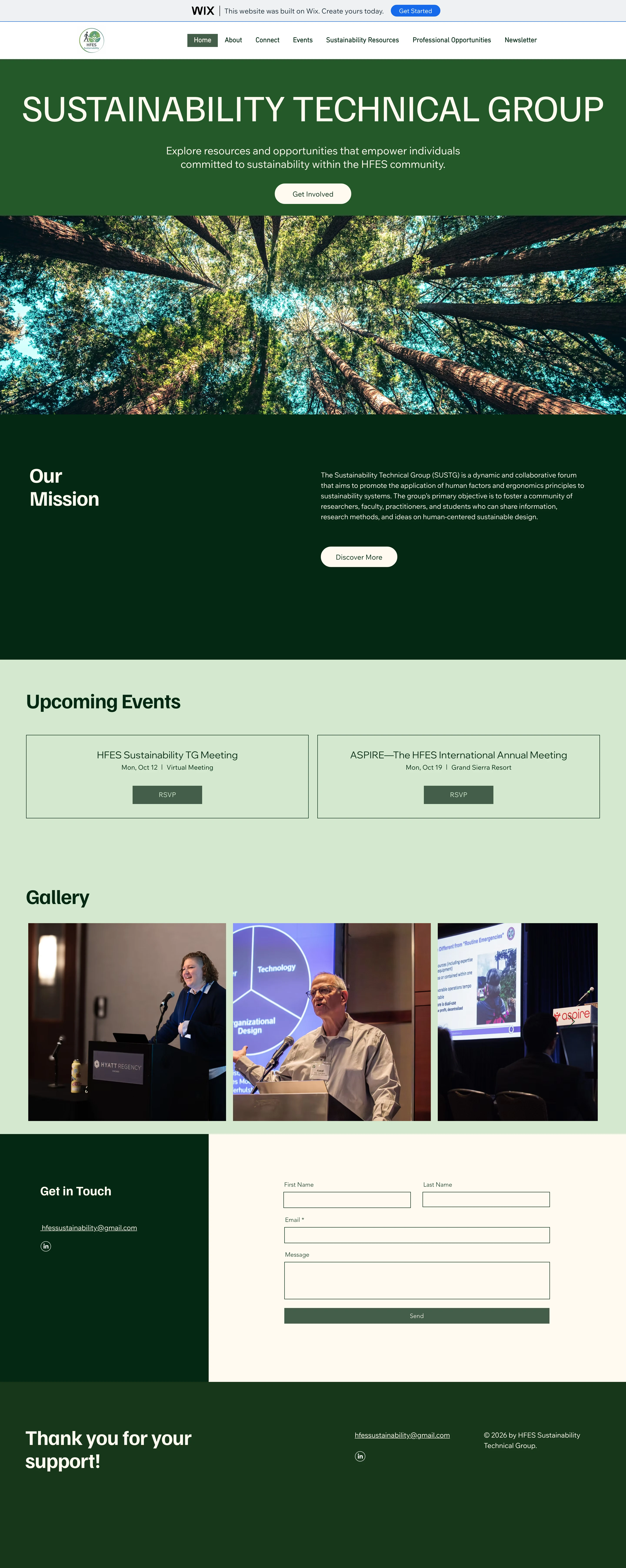 Launched HFES STG website