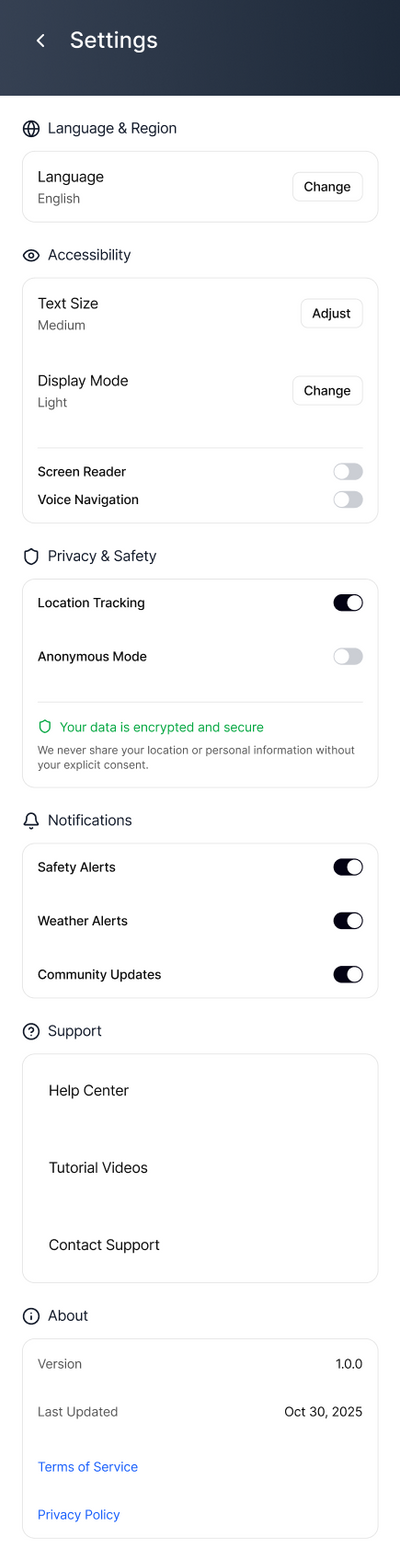 Migrant Compass screen 13