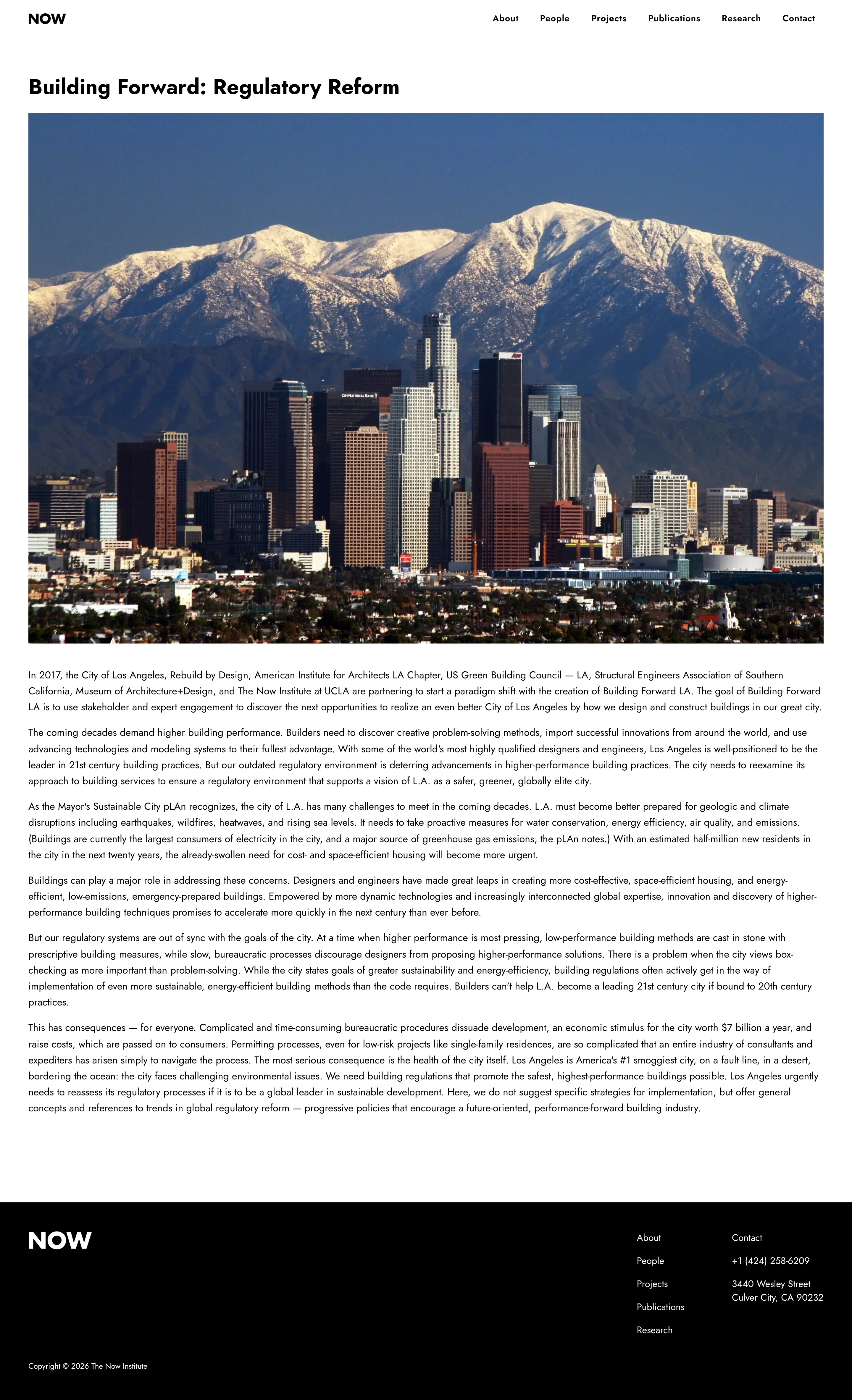 Building Forward: Regulatory Reform