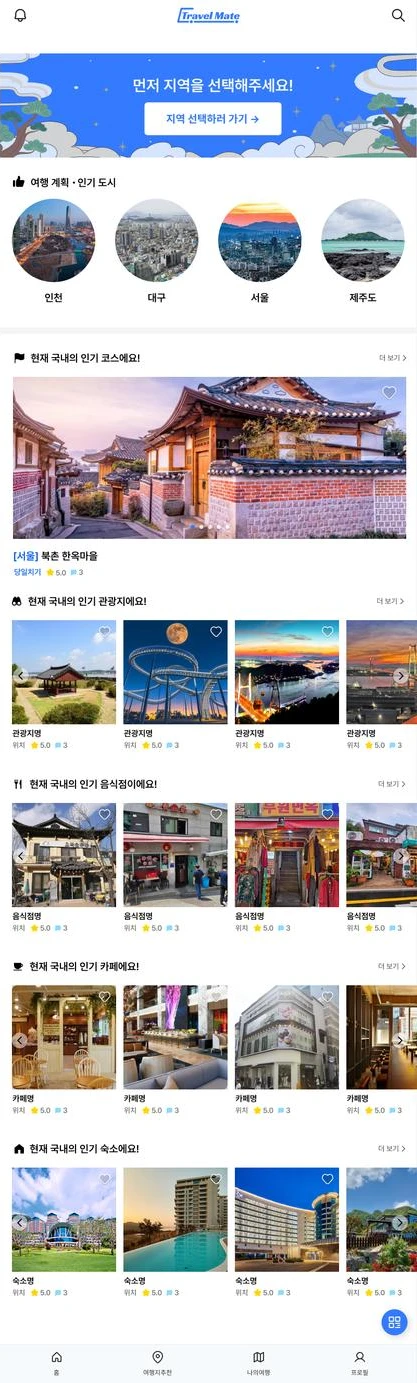 Home: popular cities, courses and places